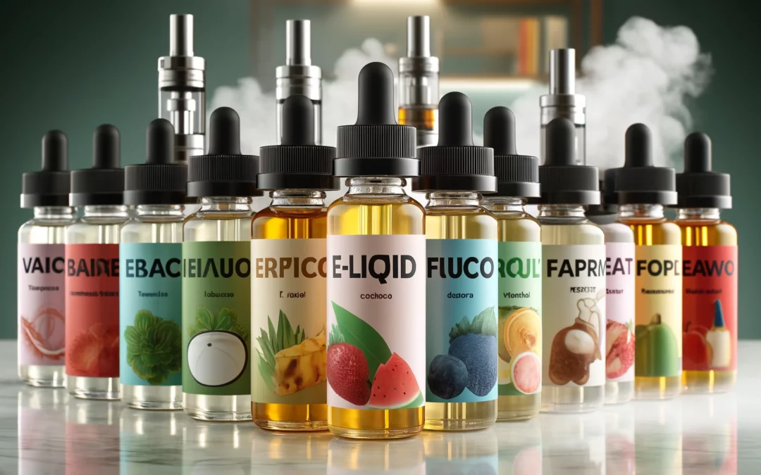 e liquide coloré