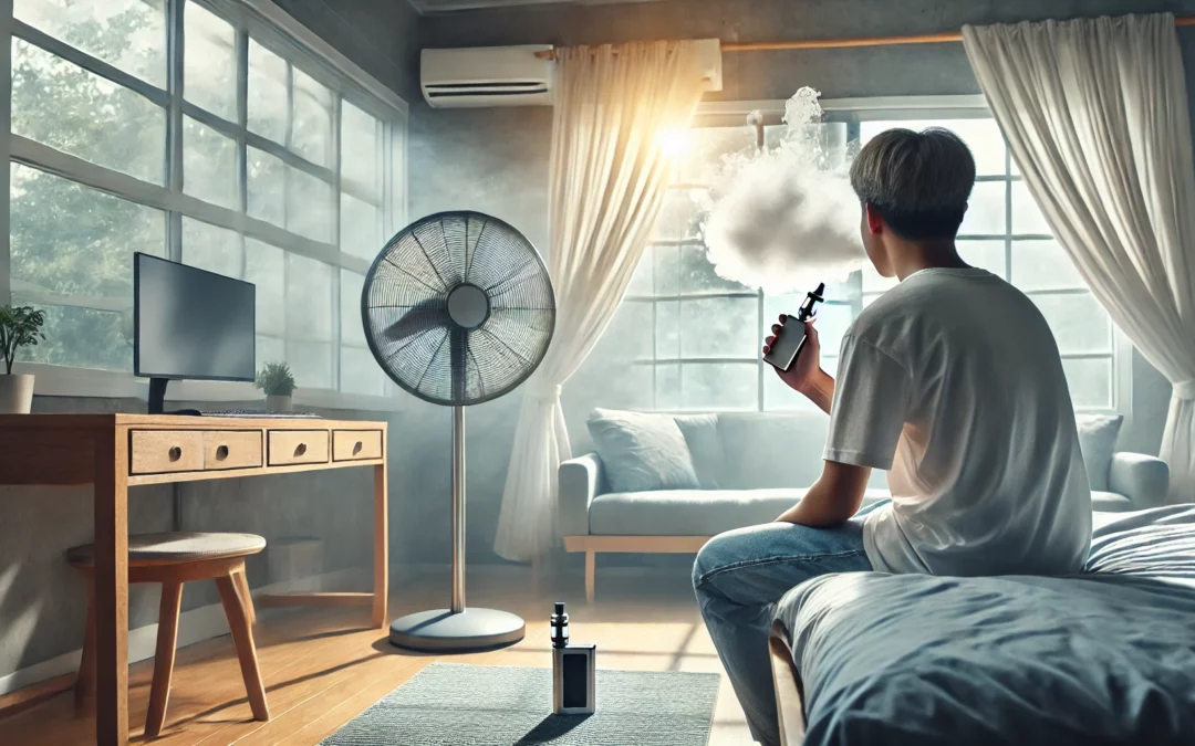 vapoter dans le salon