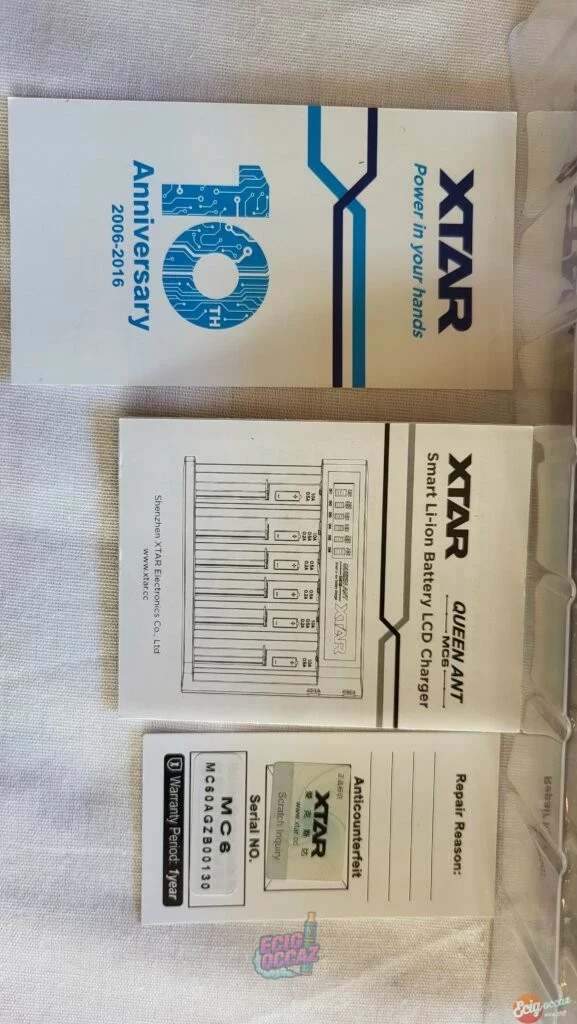 Chargeur d&rsquo;accus MC6 XTAR