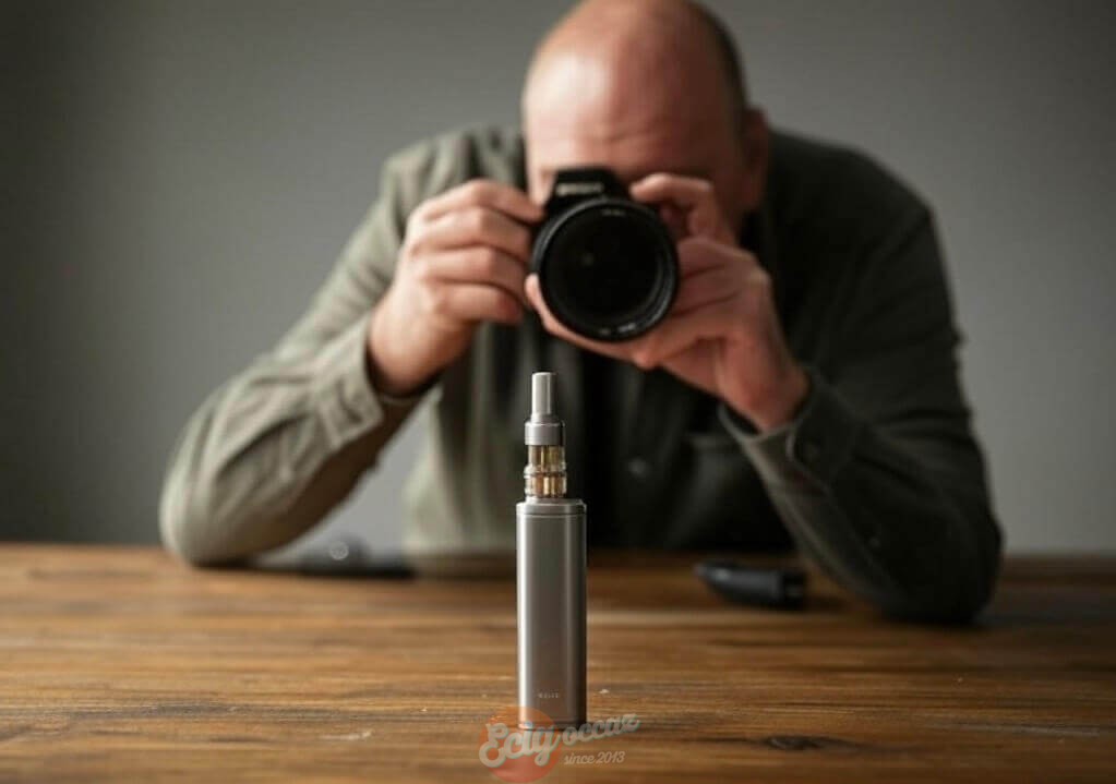 photographe de cigarette electronique