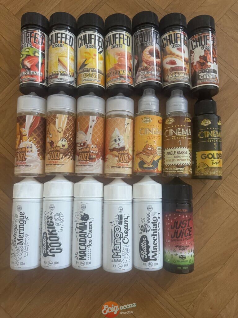 Lot Eliquides saveurs gourmandes