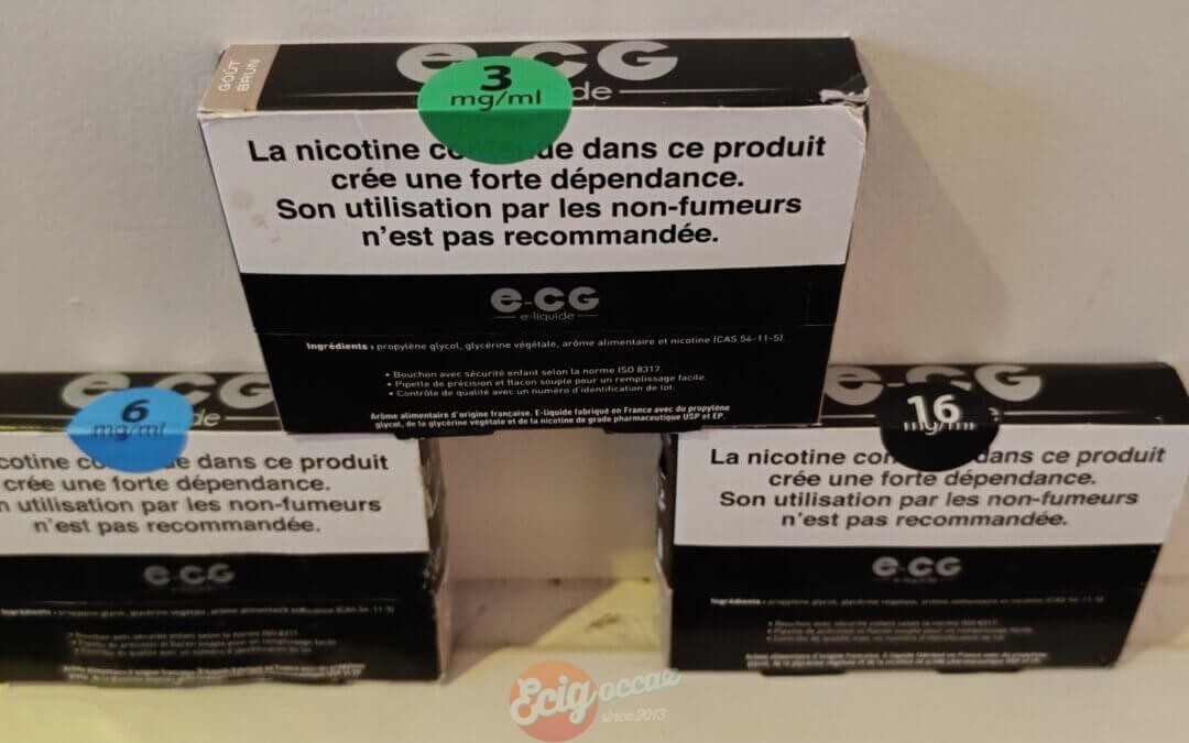 E-liquide E-CG brun