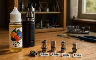 Choisir la résistance idéale pour un e-liquide au ratio 50/50 PG/VG