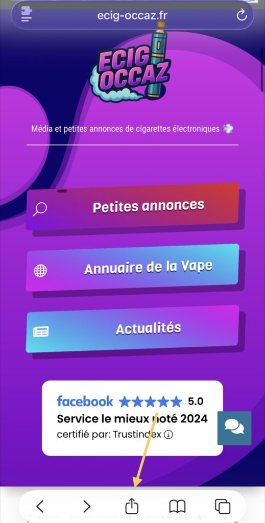 Webapp ecig occaz