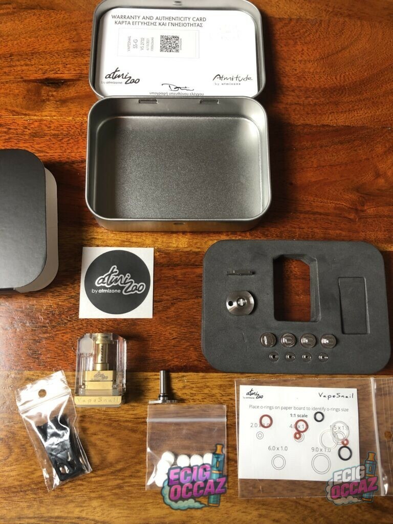 authentique atmizoo vapesnail gold