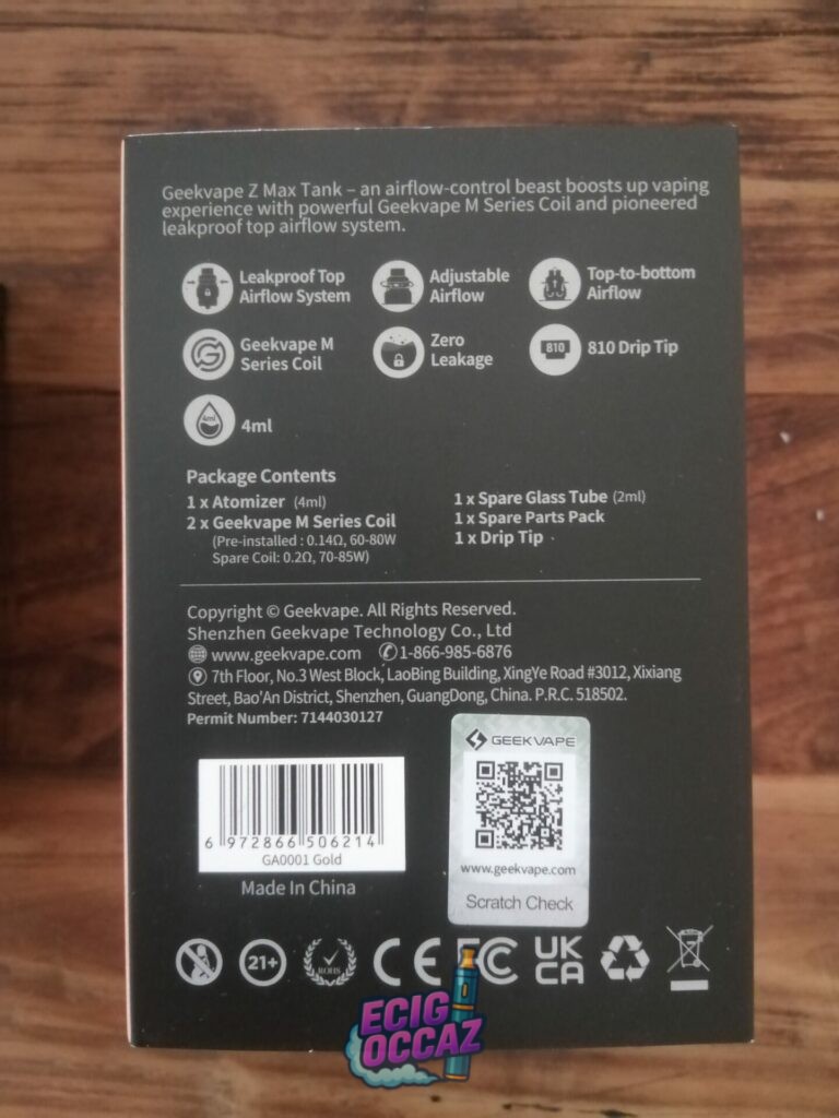 Geekvape Z MAX TANK 4ML GOLD