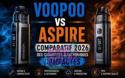 Voopoo vs aspire : comparatif 2026 des cigarettes électroniques compactes