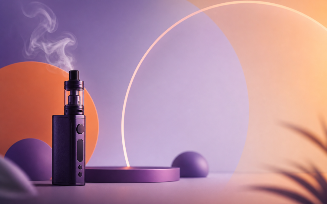Cigarette electronique thème abstrait design