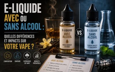 E-liquide avec ou sans alcool : quelles différences et impacts sur votre vape ?