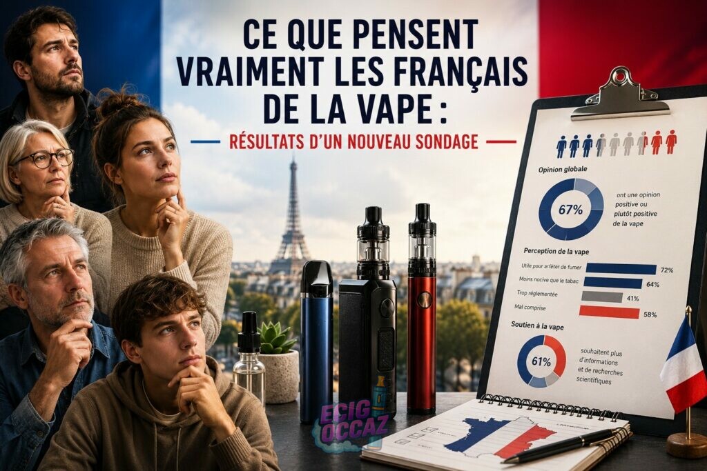 Ce que pensent vraiment les Français de la vape : résultats d’un nouveau sondage