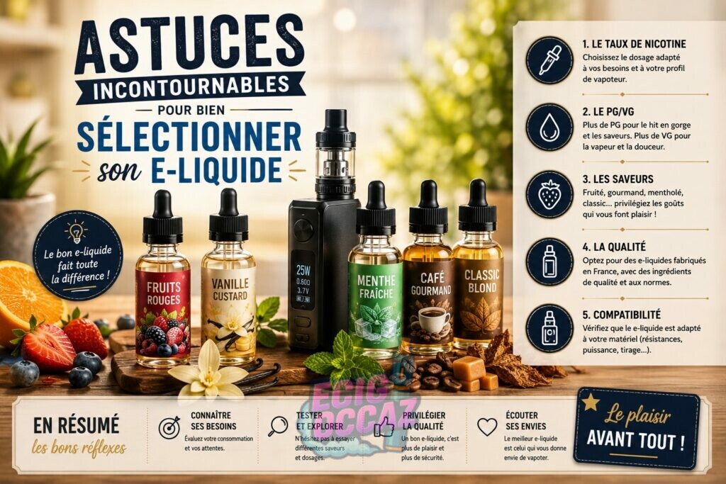 Astuces incontournables pour bien sélectionner son e-liquide