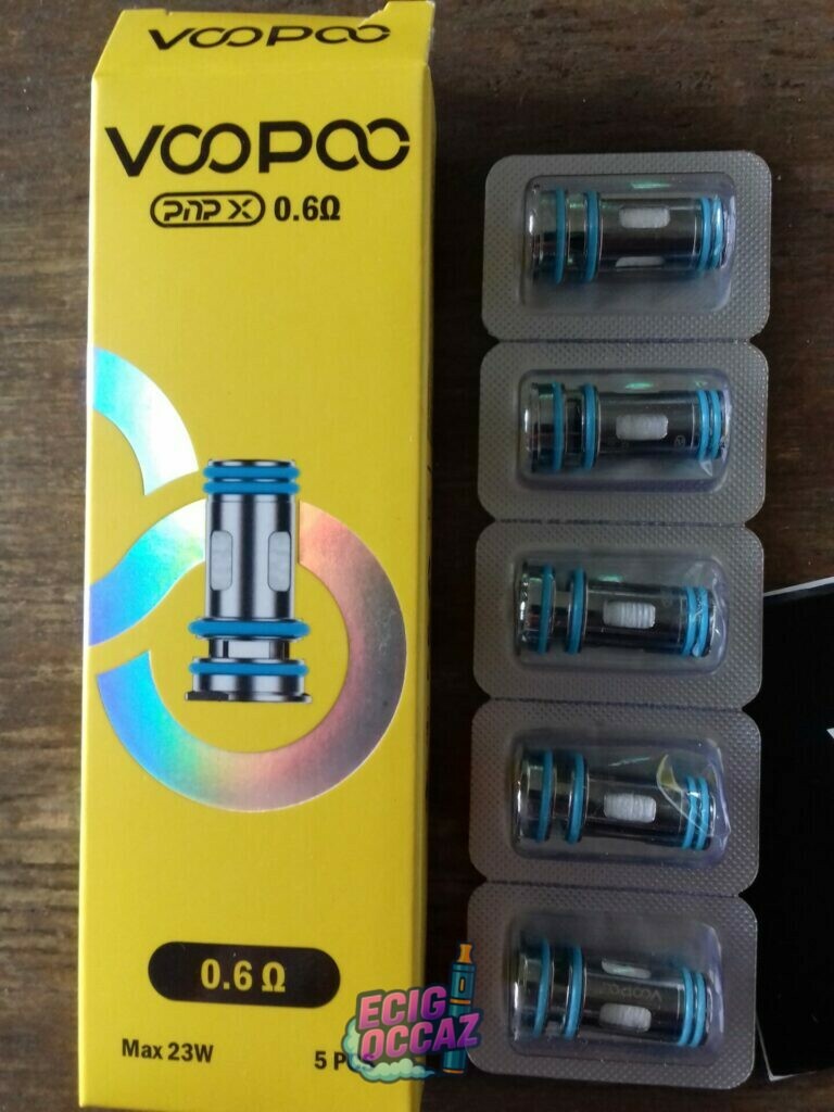 Clearomiseur VOOPOO PNP X Pod Tank MTL + 5 résistances 0.6 Ohms