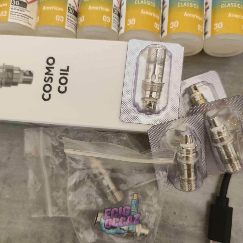 2 KITS VAPTIO COSMO 2  +  RESISTANCES + 19 TABAC AMERICAIN