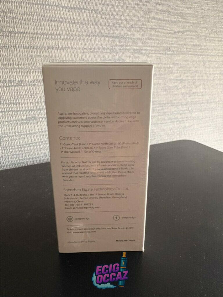 Clearomiseur Aspire – neuf sous Blister