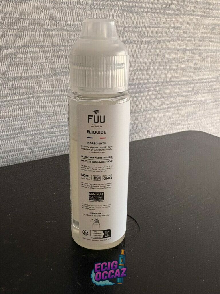 E-liquide FUU Menthol  50ml – 0% Nicotine – Neuf  sous Blister