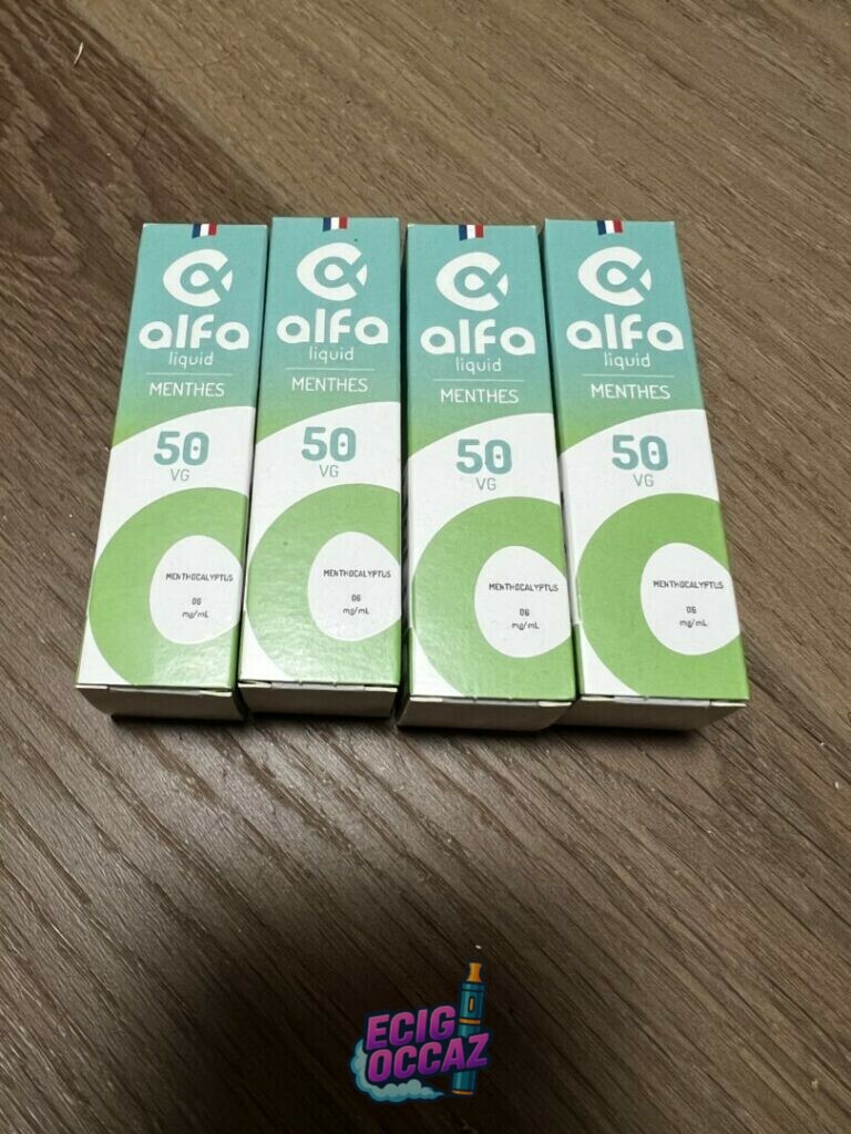Lot de 4 AlfaLiquid Duo givré Menthe Eucalyptus 6mg/mL