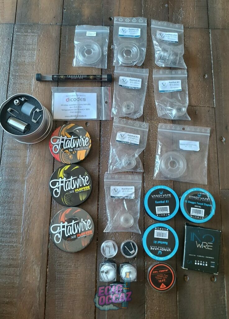 Méga Lot Vape Reconstructible – Cotons, Fils,