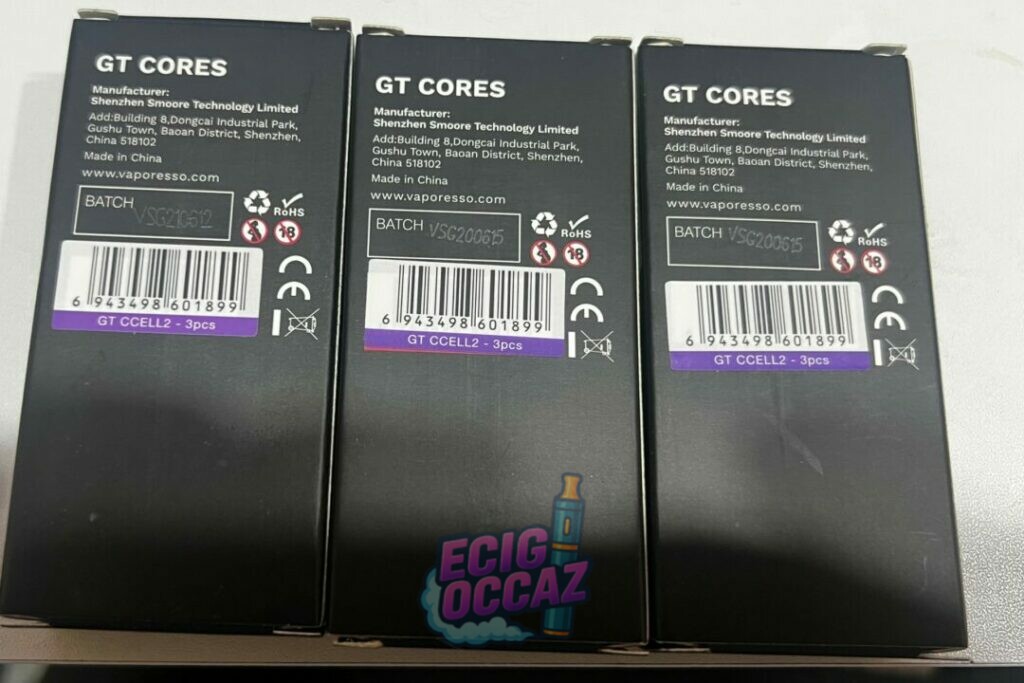 Lot de 9 résistances (3 boîtes) neuves GT Cores (GT CCell2)