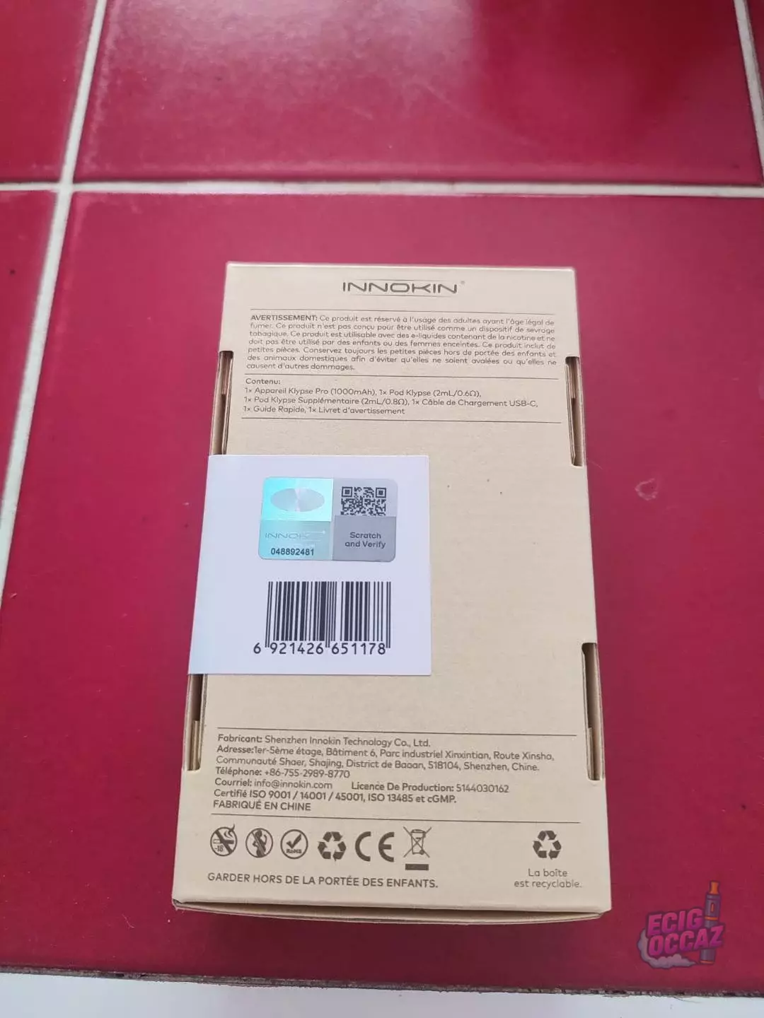 Kit INNOKIN KLYPSE PRO Rouge Neuf