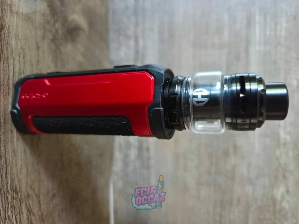 Aspire RHEA X Kit 100W Rouge/Noir + Huracan Noir – Très bon état