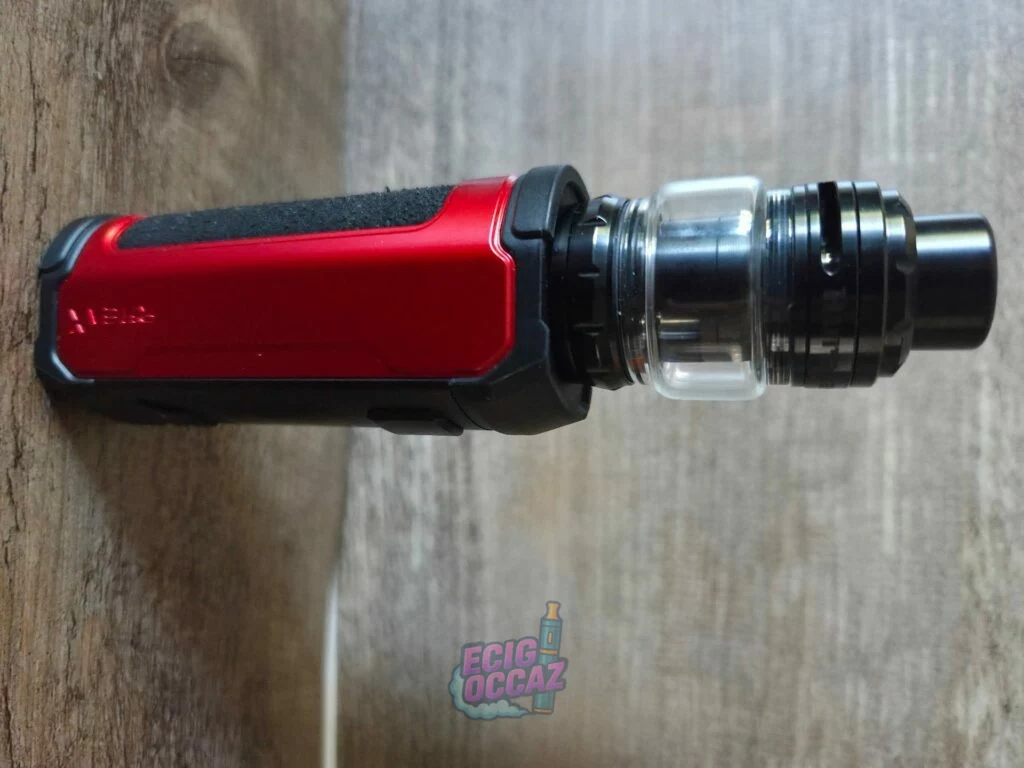 Aspire RHEA X Kit 100W Rouge/Noir + Huracan Noir – Très bon état