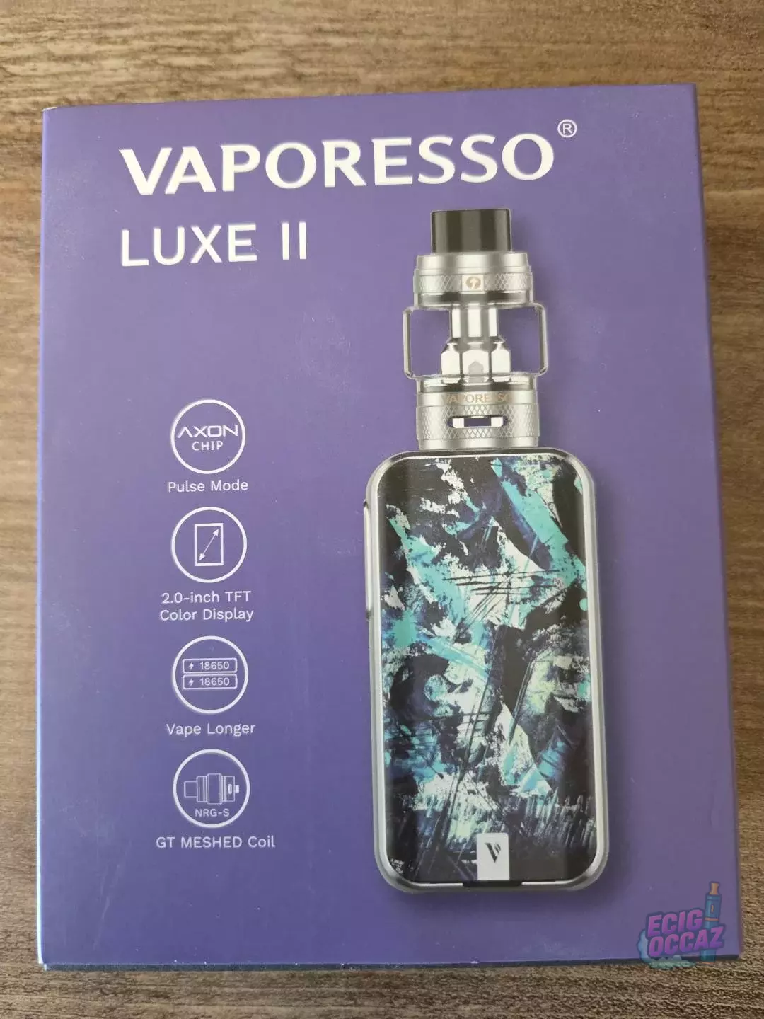 Vaporesso LUXE II 220W + NRG-S 8ml – Iceberg – État irréprochable