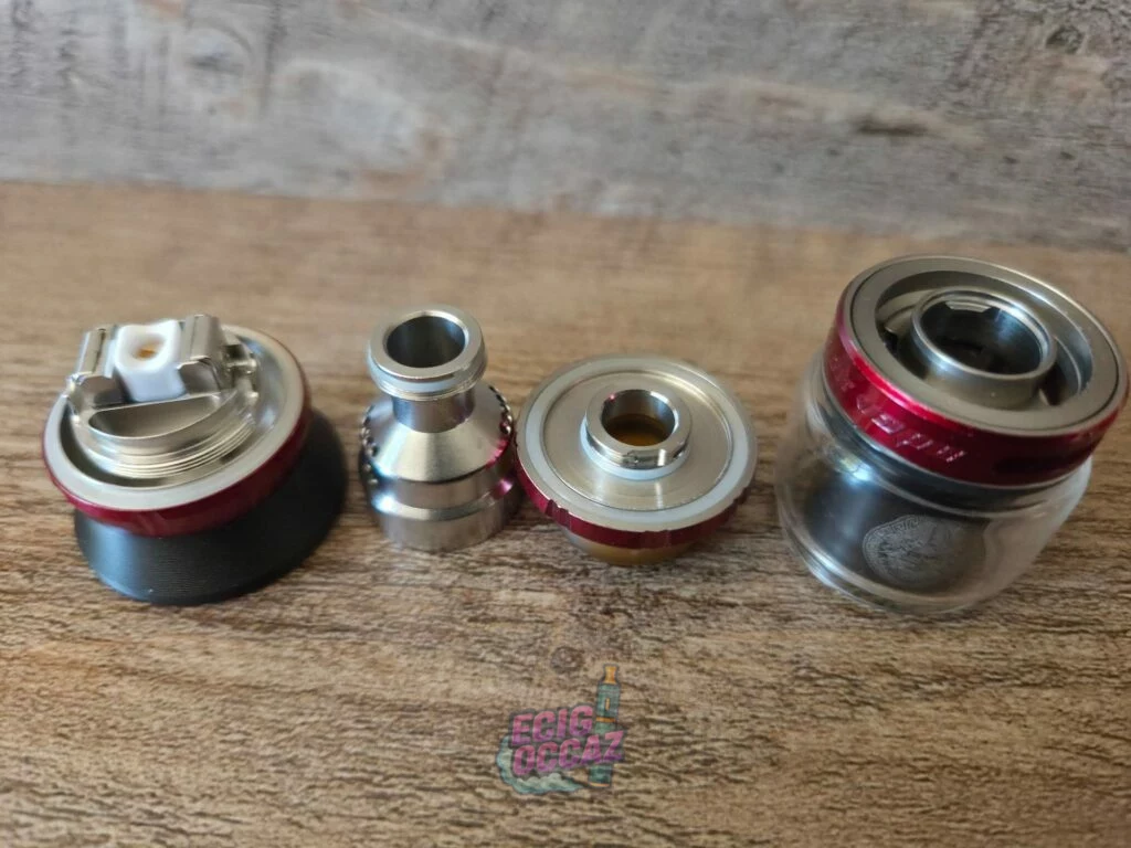 Geekvape Zeus X II RTA Mesh 4.5 ml Rouge – Complet – Comme neuf
