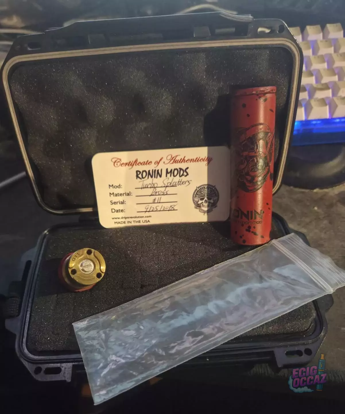 RONIN MOD Turbo splatters unique en rouge