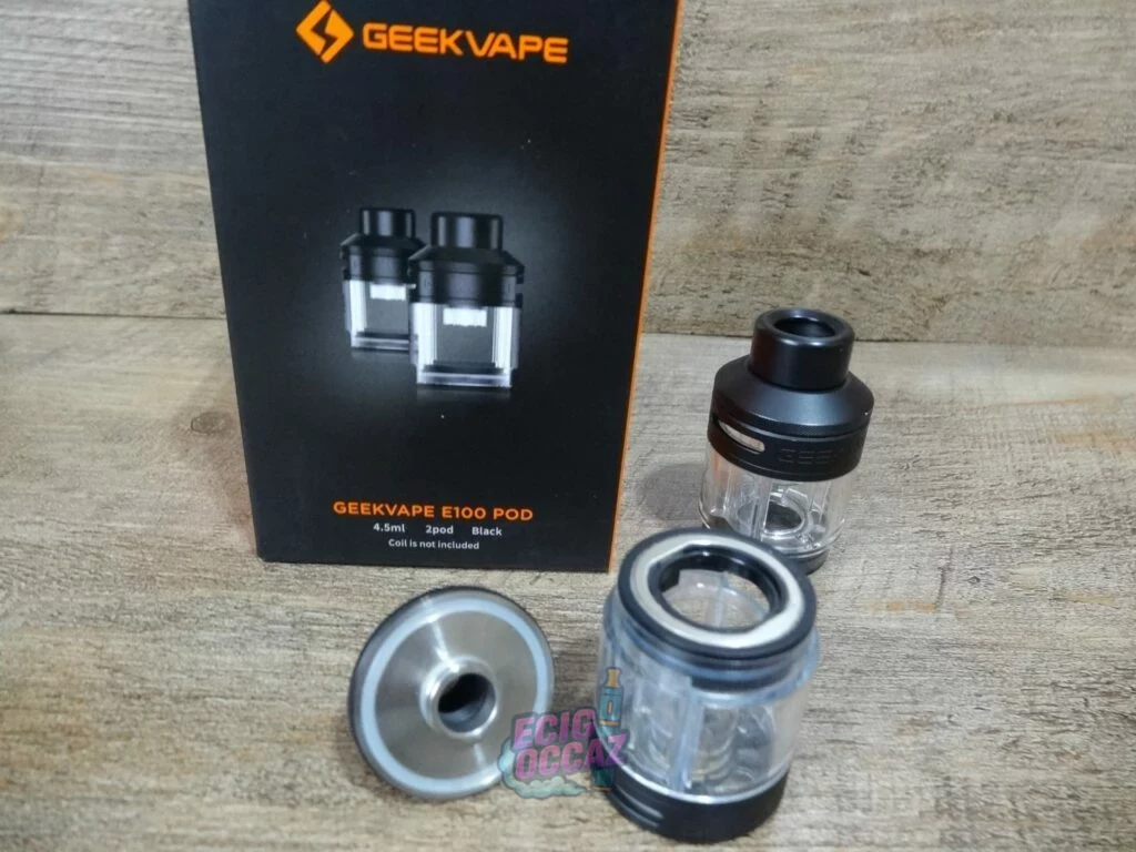 GeekVape E100 Kit 100W Beige + 3 cartouches – Très bon état