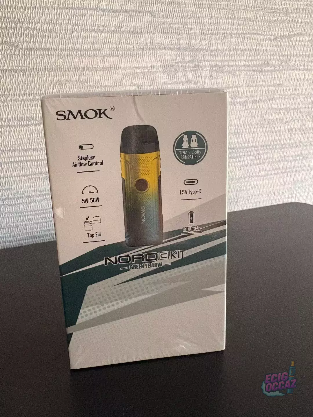 cigarette électronique NORD C KIT SMOK green Yellow – neuf sous Blister