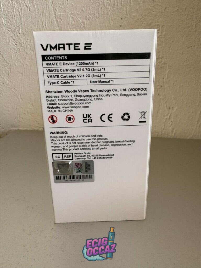Voopoo V mate E – bleu ciel – Neuf sous blister