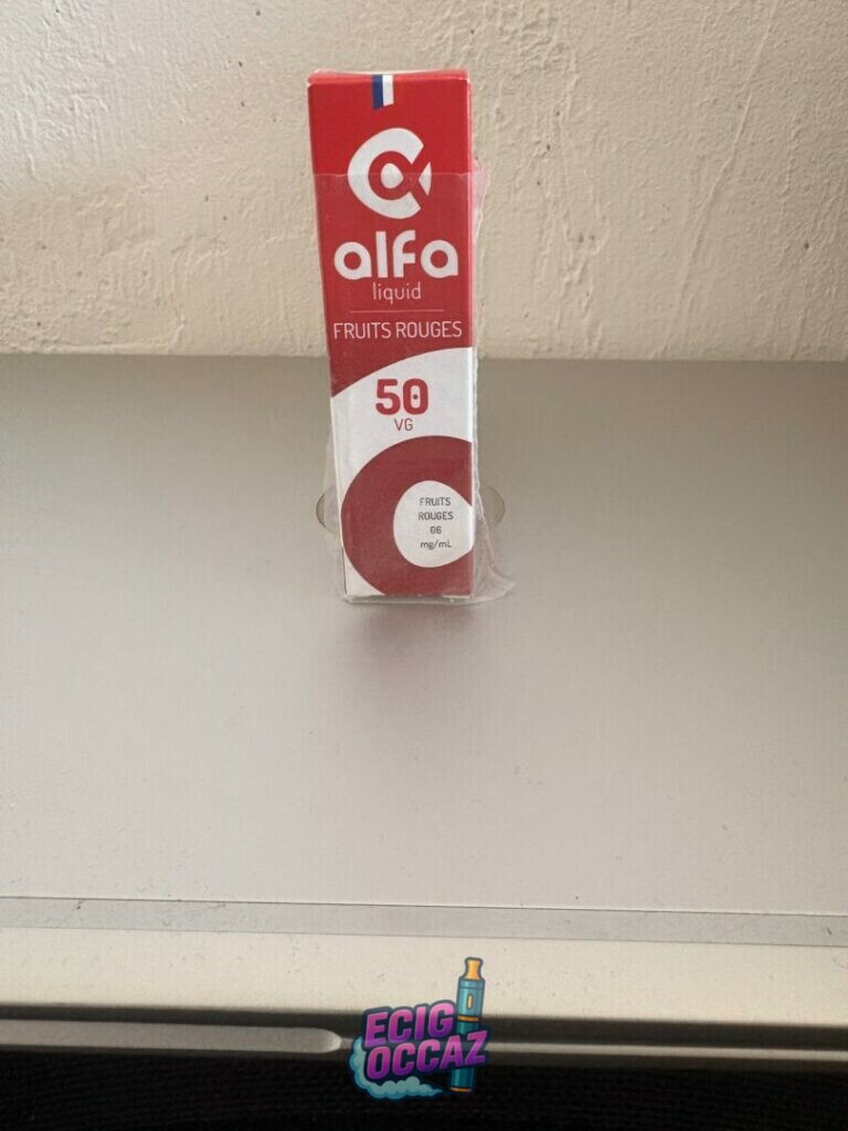 Lot 5 boîtes Fruits rouges Alfa 10ml – 6% de nicotine – Neuf sous blister