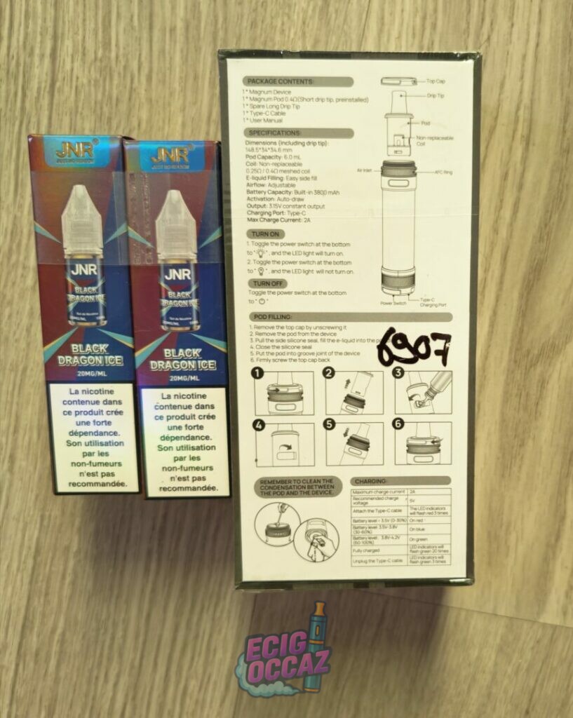 Lot 2 ecig et e-liquide 100% neufs sous scellé