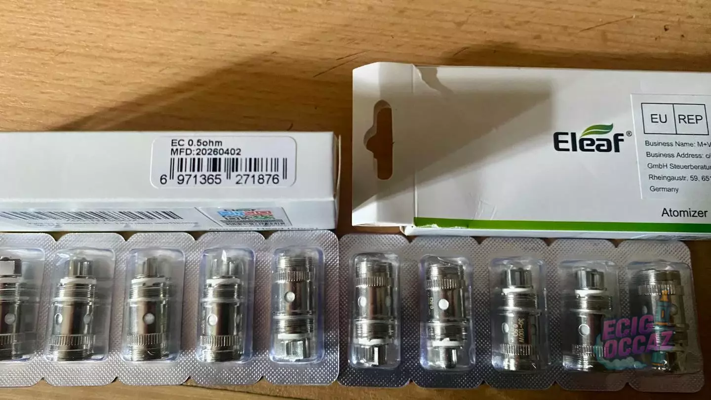 10 Résistances Neuves Eleaf 0,5ohm 30-100w