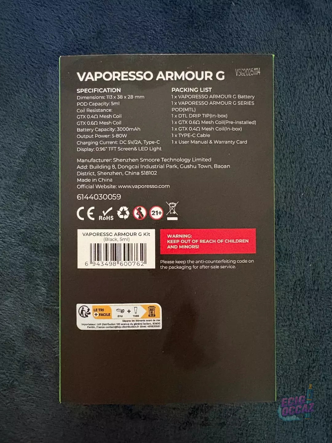 Vaporesso armour g