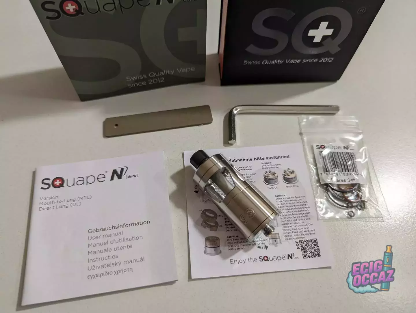 [COLLECTOR / HIGH-END] Atomiseur RTA StattQualm – SQuape N[duro] DL