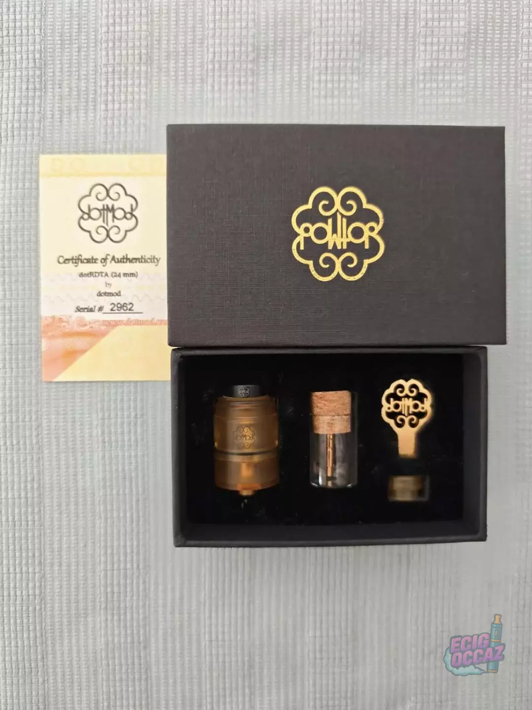 dotMod dotRDTA 24mm Ultem Gold – #2962 – Complet avec certificat – Collector