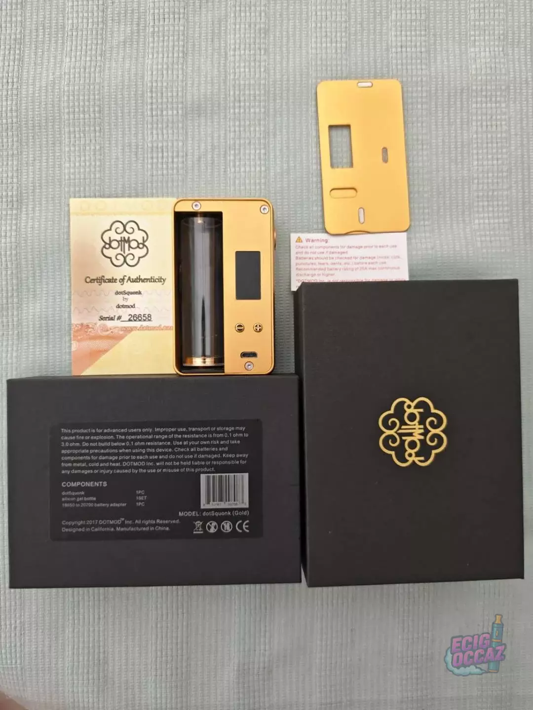 dotMod dotSquonk Gold – Authentique – #26658 – Full Set