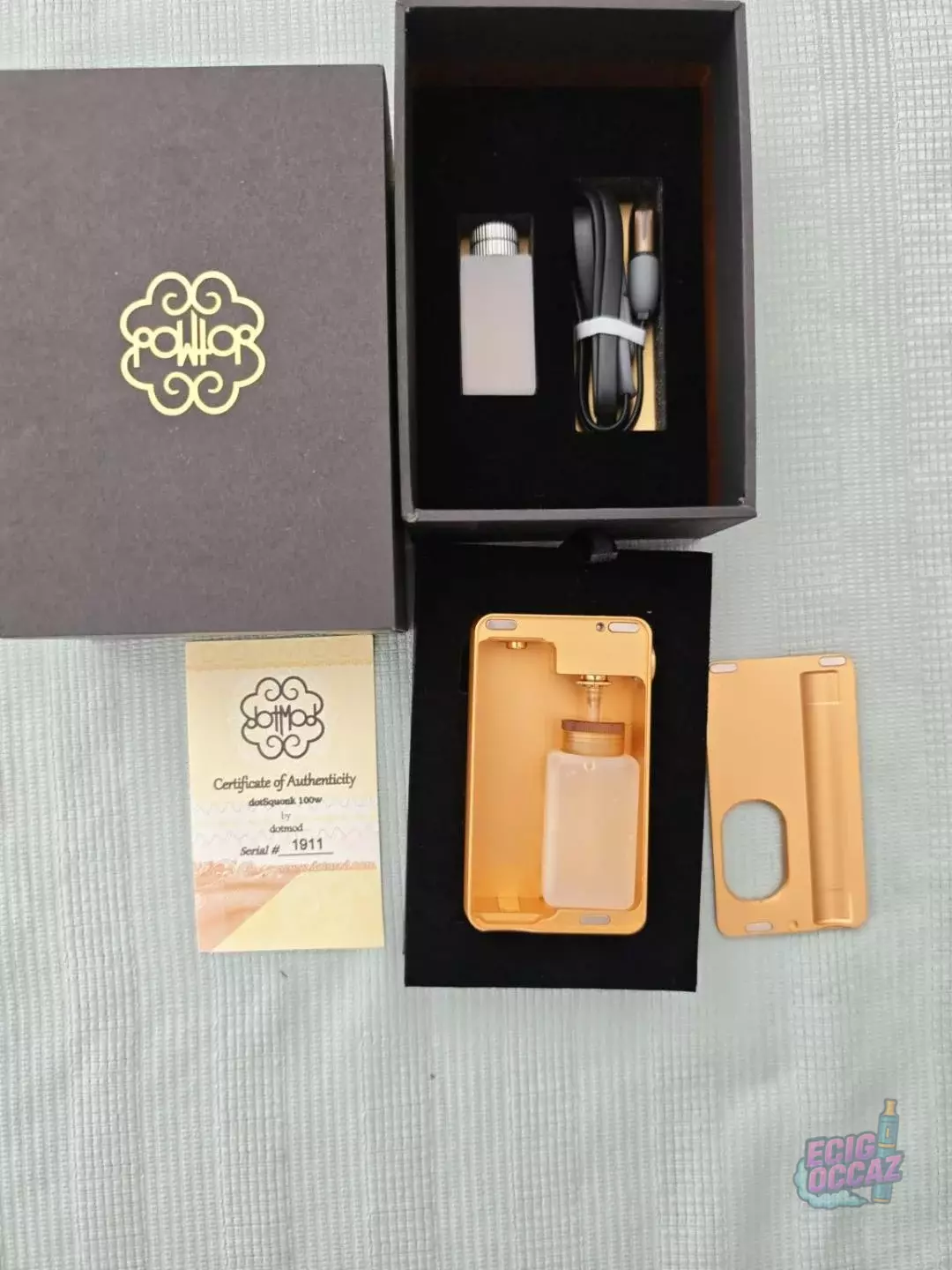 dotMod dotSquonk 100W Gold – #1911 – Coffret complet
