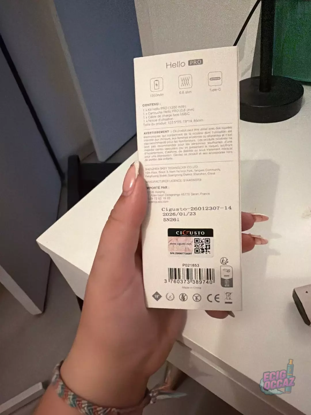 usto Hello PRO rose – boîte d’origine