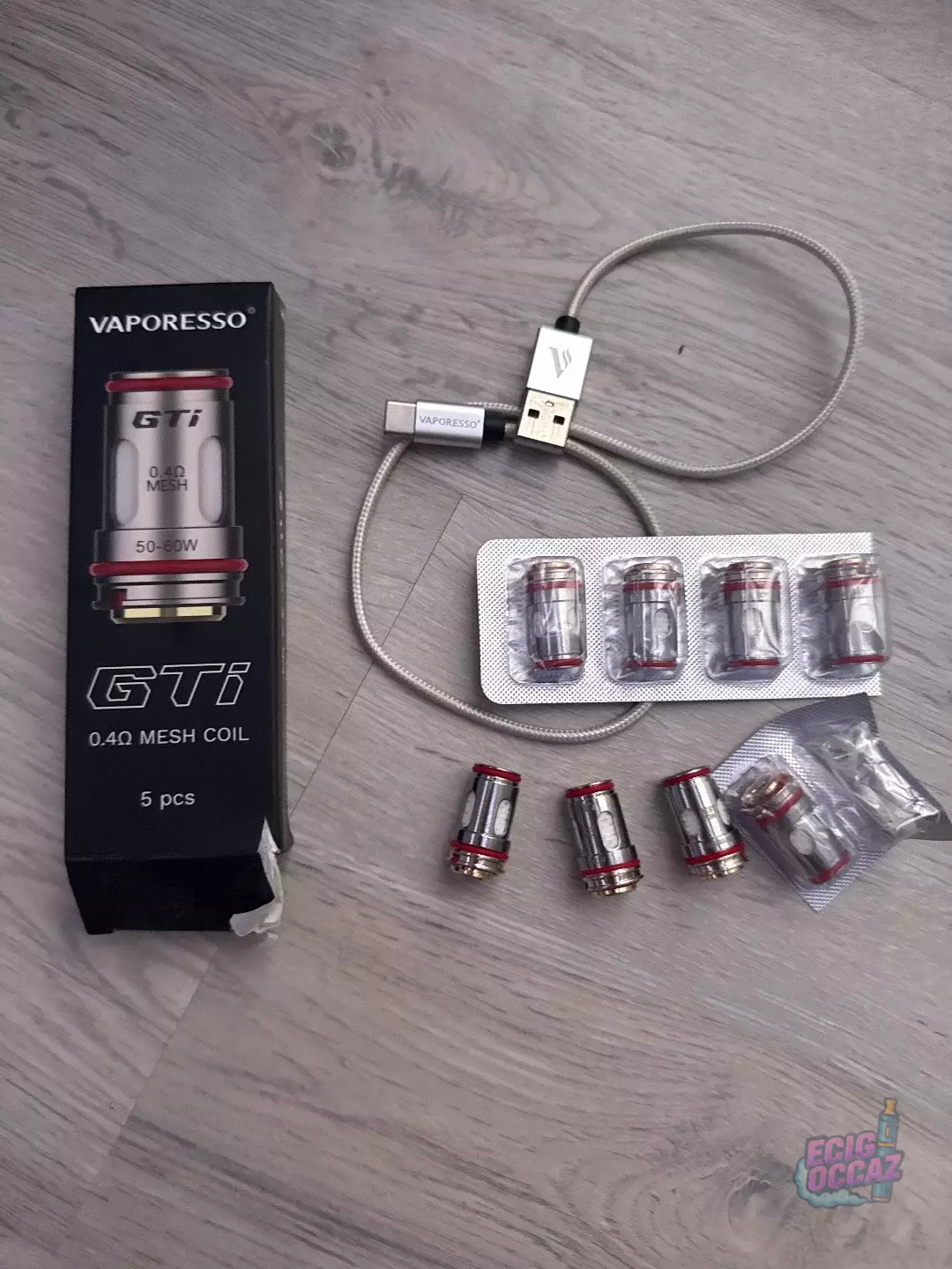 Vaporesso Gen 80S Box seule (Bronze) + 8 résistances neuves GTi (40-60W)