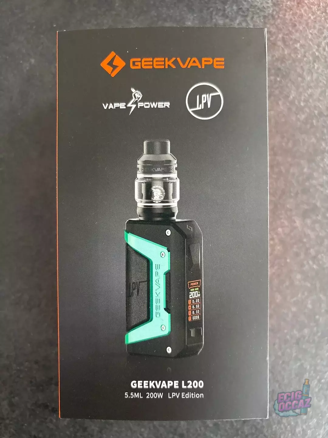 Kit GeekVape L200 LPV Édition + 2 accus 18650 3,7V