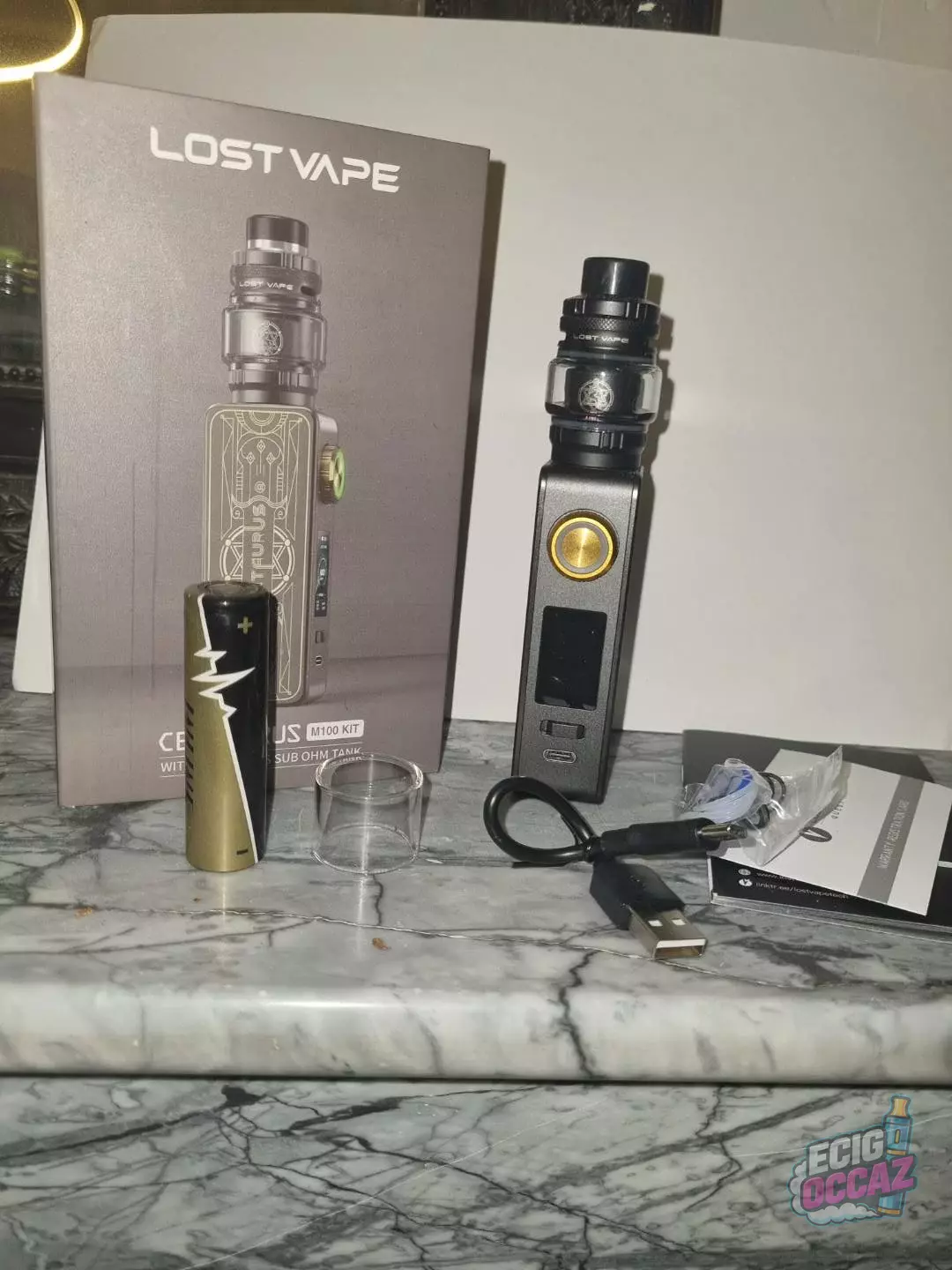 Kit de cigarette électronique Centaurus M100 – Quasi neuf + Accu