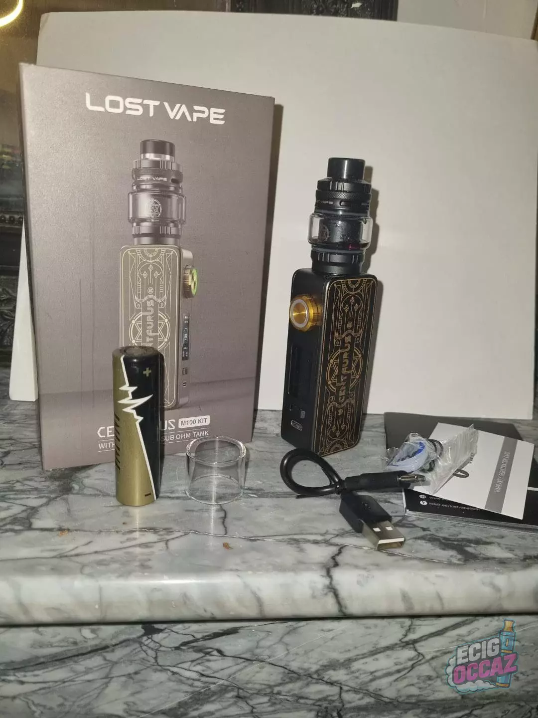 Kit de cigarette électronique Centaurus M100 – Quasi neuf + Accu