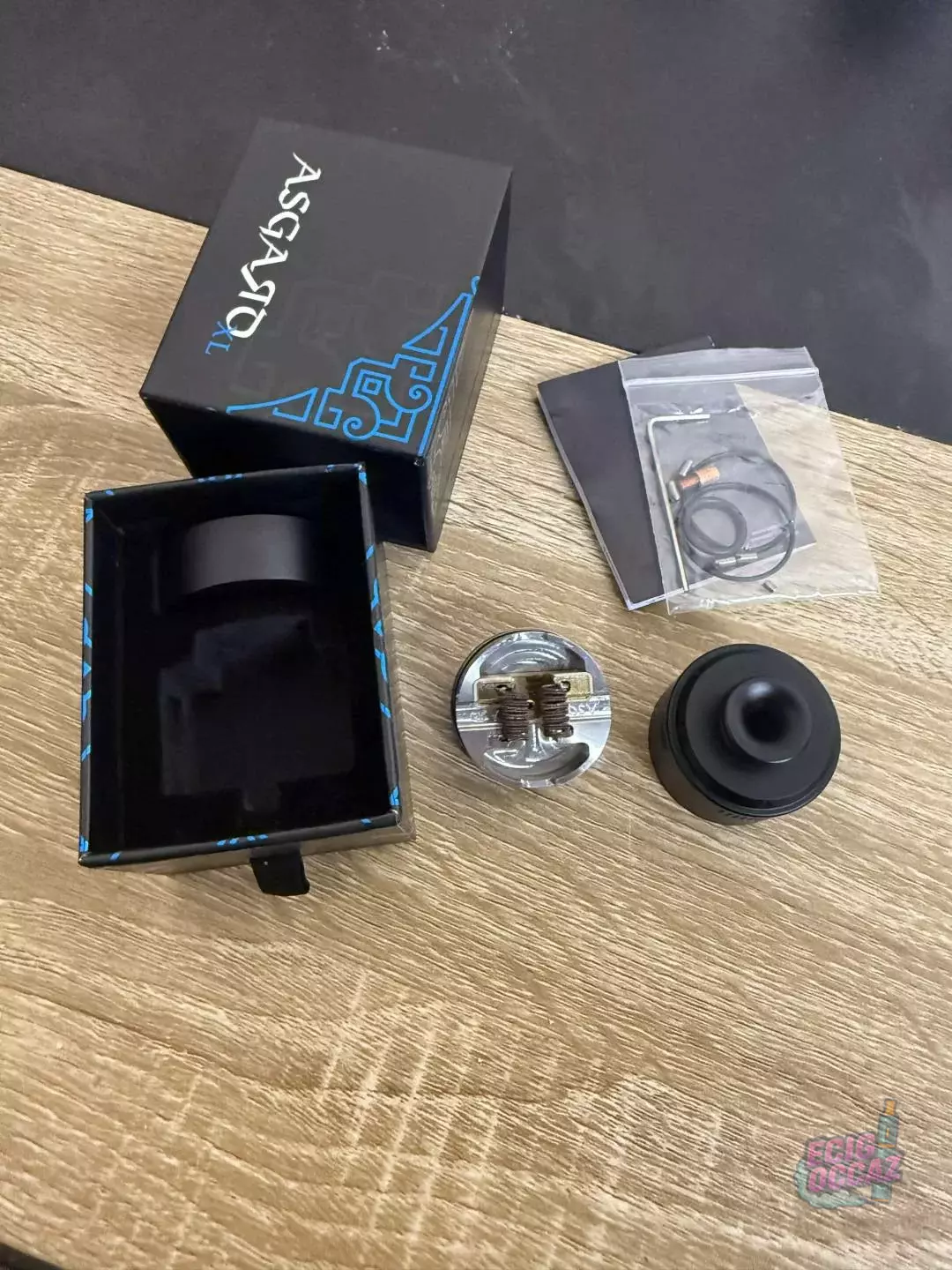 Vaperz Cloud Asgard XL RDA – Dripper dual coil 37 mm (Noir)