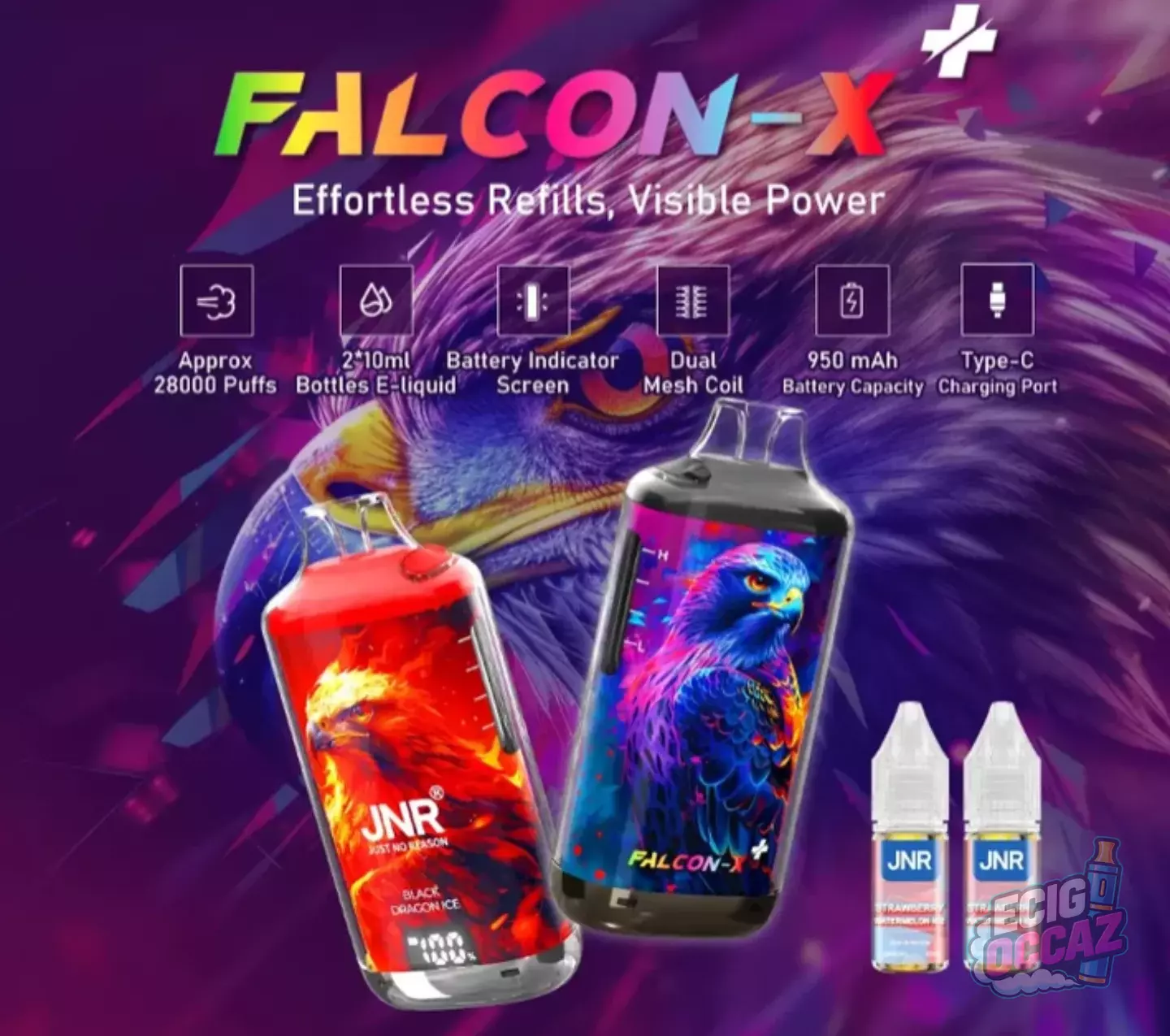 JNR Falcon X Plus 28K – Quasi neuf !
