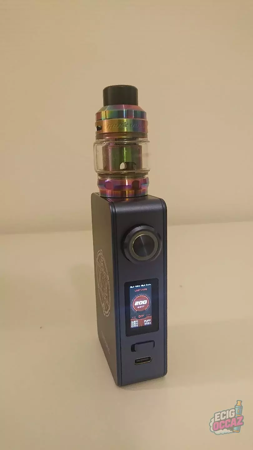 Kit Box Lost Vape Centaurus M200 (Midnight Blue) + Clearomiseur Zeus Max Geekvape (Rainbow)