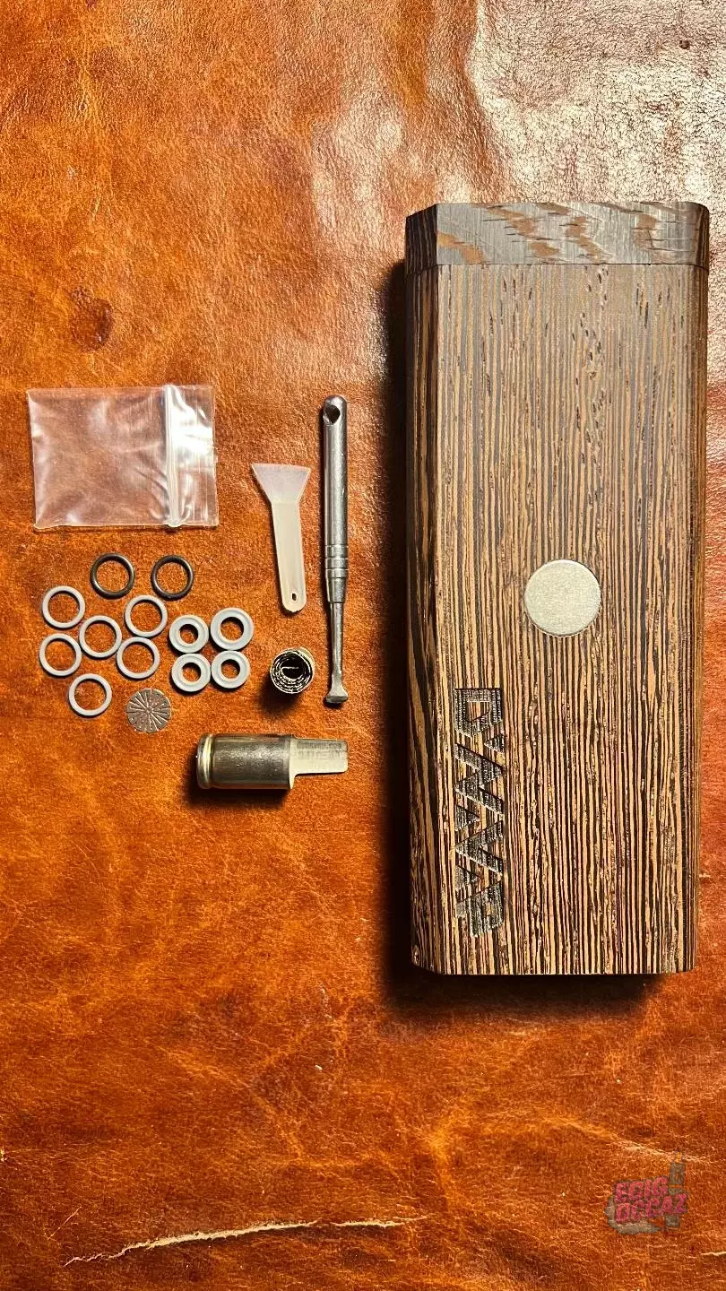 DynaVap DynaStash Wenge + DynaCoil + Cap + accessoires – état proche du neuf