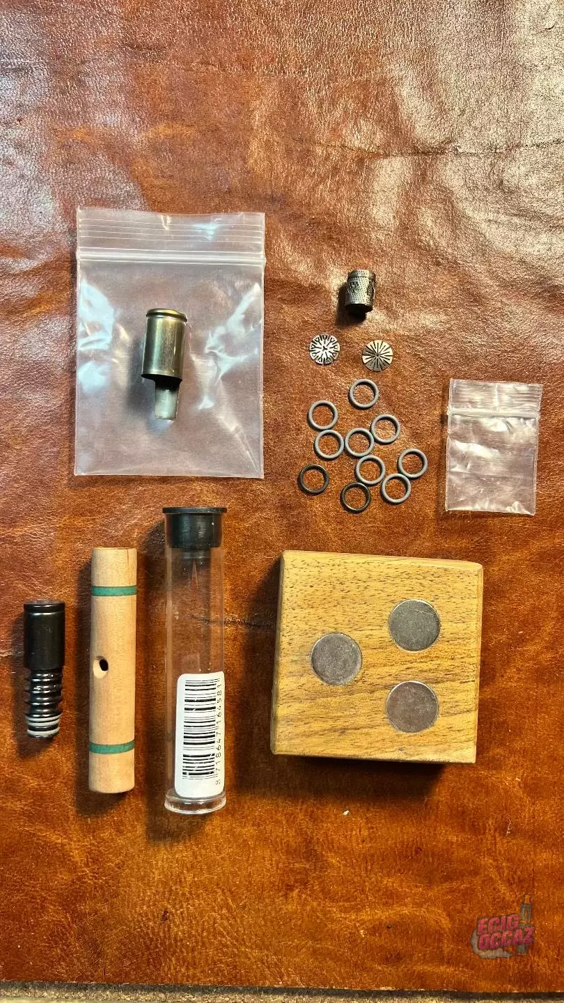 DynaVap – Stem bois + Tip/Cap noir ancienne génération + DynaCoil + accessoires
