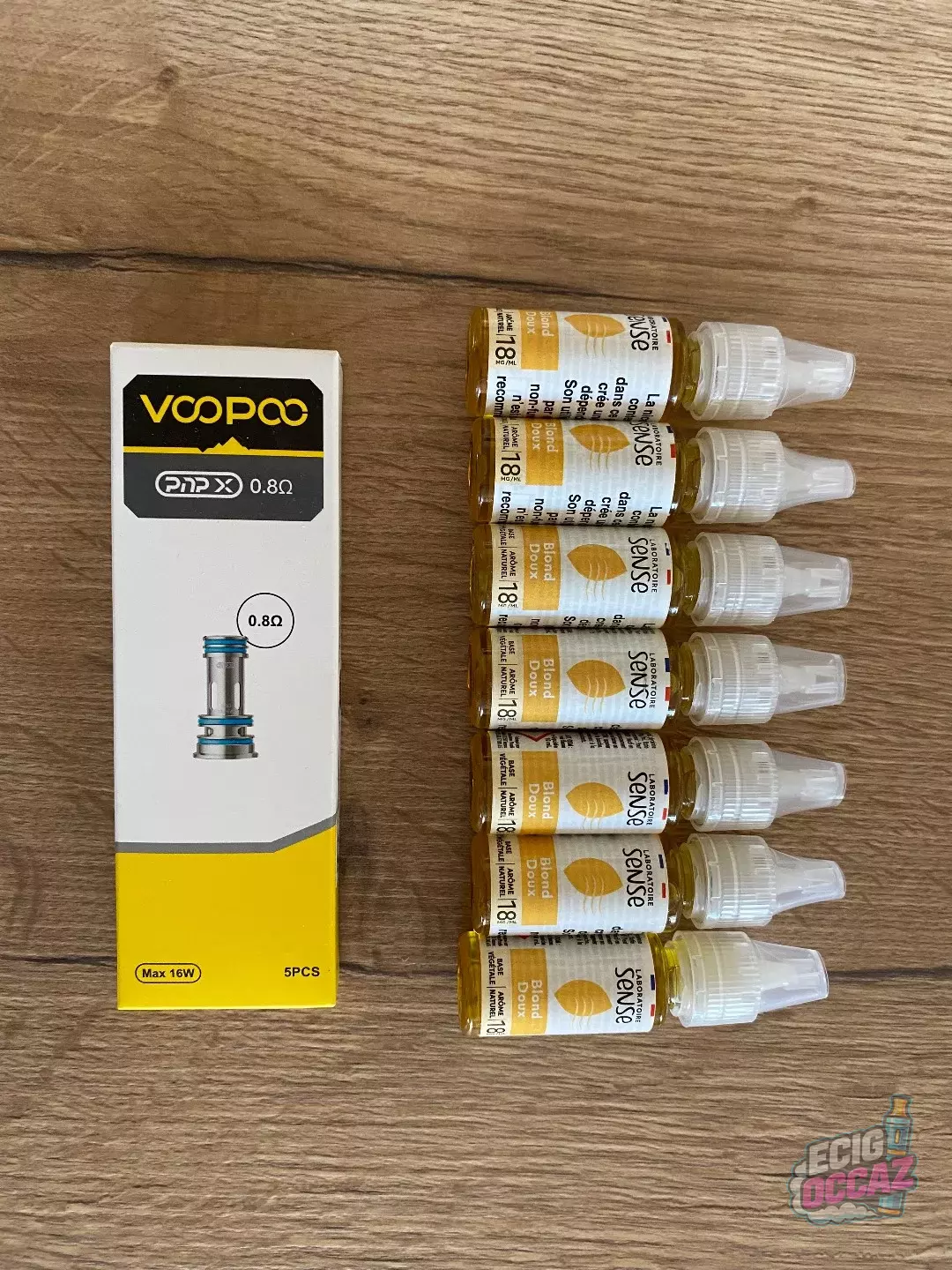 E-Liquides Sense et pack de résistances